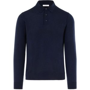 Paolo Pecora, Heren, Truien, Blauw, Maat: L Wol,