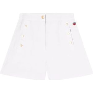 Busnel, Dames, Korte broeken, Wit, Maat: XS Linnen,