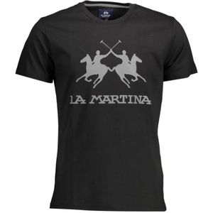 La Martina, Heren, Tops, Zwart, Maat: 4XL Katoen,