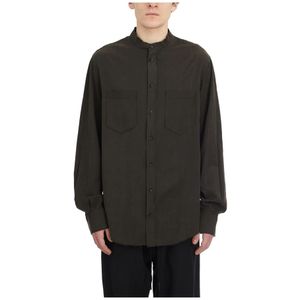 Andrea Ya’aqov, Heren, Overhemden, Bruin, Maat: L Katoen,