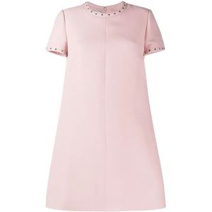 Valentino, Dames, Jurken, Roze, Maat: 2XS Zijde,