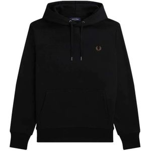 Fred Perry, Heren, Sweatshirts & Hoodies, Zwart, Maat: XL Katoen,