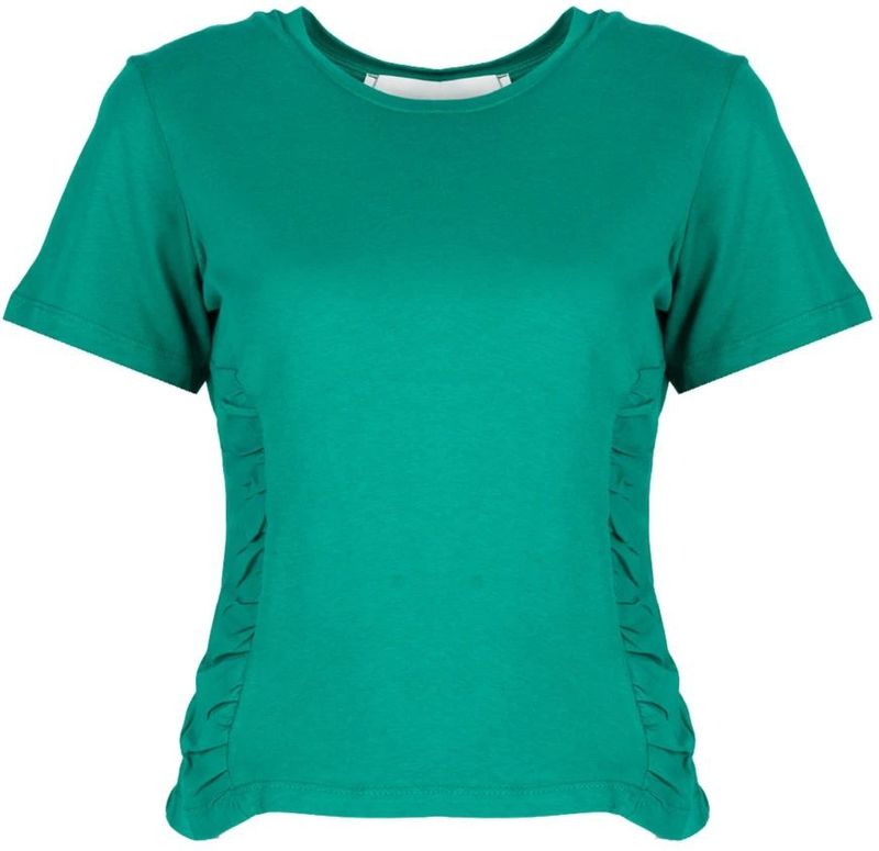 Silvian Heach - Fitted T-shirt - Groen - Katoen - Dames