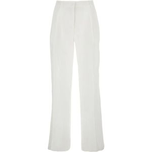 Semicouture, Dames, Broeken, Wit, Maat: M Linnen,