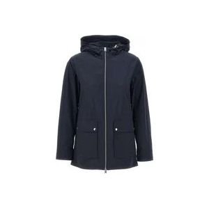 Woolrich Blauwe Jassen voor Heren , Blue , Dames , Maat: M