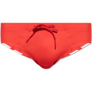 Diesel, Heren, Badkleding, Rood, Maat: XL Nylon,