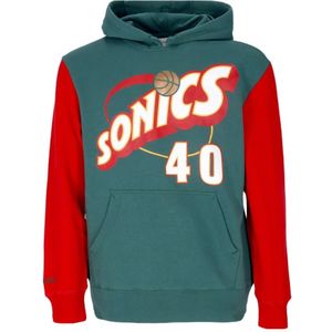 Mitchell & Ness, Heren, Sweatshirts & Hoodies, Blauw, Maat: S Katoen,