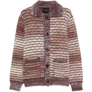 Roberto Collina, Heren, Truien, Bruin, Maat: L