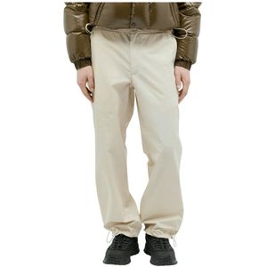 Moncler Poplin Trekkoordbroek , Beige , Heren , Maat: S