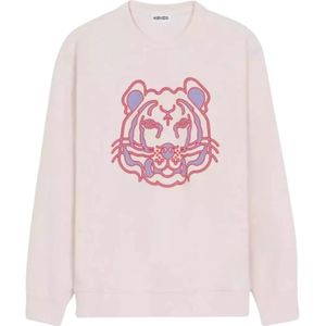 Kenzo, Dames, Sweatshirts & Hoodies, Roze, Maat: S Katoen,