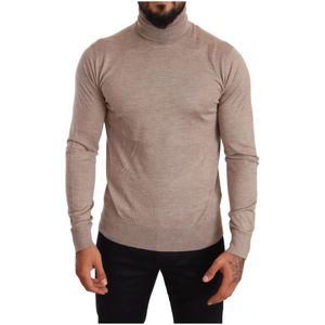 Dolce & Gabbana, Heren, Truien, Beige, Maat: L Zijde,