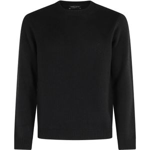 Roberto Collina, Heren, Truien, Zwart, Maat: XL Wol,