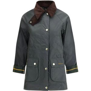 Barbour - Beadnell Wax - Dames Jas - Grijs - Katoen