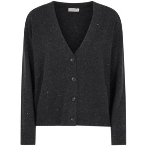 Peserico, Dames, Truien, Grijs, Maat: L Zijde,