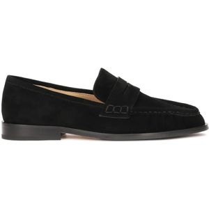 Kazar Studio - Zwart - Loafers - Dames - Leer - Suede