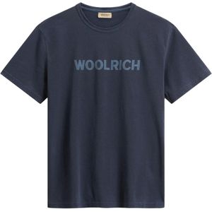Woolrich, Heren, Tops, Blauw, Maat: M Wol,