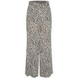 SOAKED IN LUXURY - Broek 'Zaya' - Taupe/Zwart - Wide Leg - High Waist
