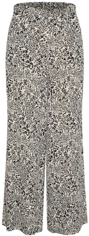 SOAKED IN LUXURY - Broek 'Zaya' - Taupe/Zwart - Wide Leg - High Waist