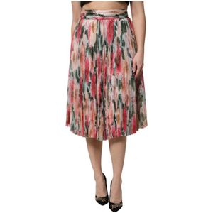 Dolce & Gabbana, Dames, Rokken, Veelkleurig, Maat: XS Zijde,