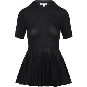 Alaïa, Dames, Truien, Zwart, Maat: M Wol,