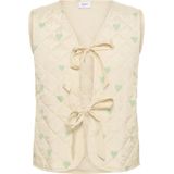 Saint Tropez - Evitta SZ Quilt Vest - Beige - Gewatteerd Mouwloos Vest