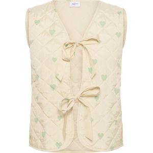 Saint Tropez - Evitta SZ Quilt Vest - Beige - Gewatteerd Mouwloos Vest