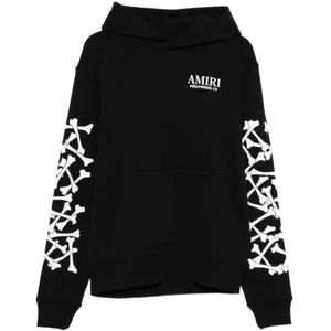 Amiri, Heren, Sweatshirts & Hoodies, Zwart, Maat: L Katoen,
