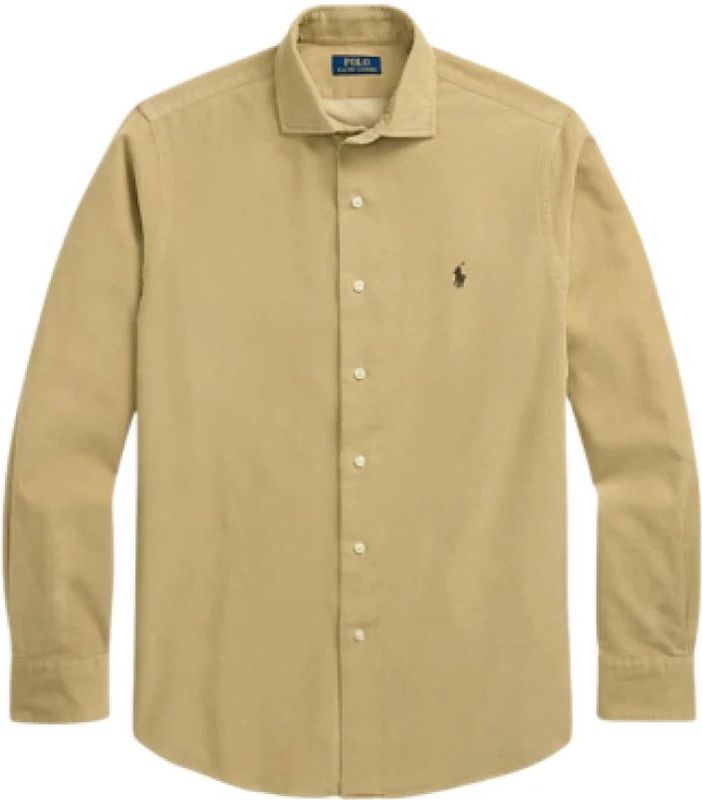 Polo Ralph Lauren - Overhemd - Beige - Corduroy - Lange Mouw