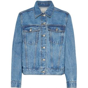 Part Two, Dames, Jassen, Blauw, Maat: XS Denim,