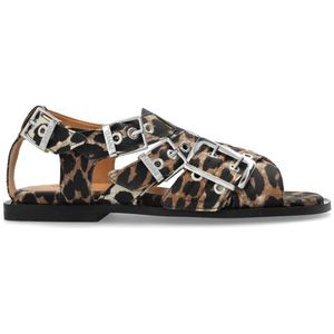 Ganni, Dames, Schoenen, Bruin, Maat: 38 EU