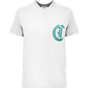 Just Cavalli, Dames, Tops, Wit, Maat: XS Katoen,