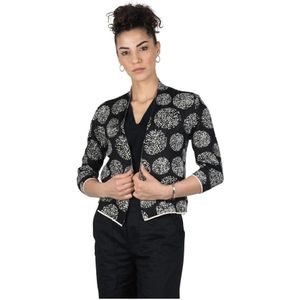 Alessia Santi, Dames, Truien, Zwart, Maat: XL Katoen,