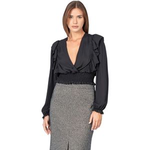 Kocca, Dames, Blouses & Shirts, Zwart, Maat: M Acryl,
