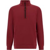 Boggi Milano - B Tech - Sweatshirt - Rood - Half-zip - Katoen