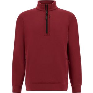 Boggi Milano - B Tech - Sweatshirt - Rood - Half-zip - Katoen