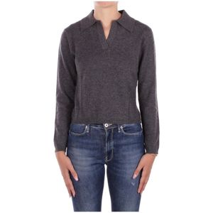 Max Mara, Dames, Truien, Grijs, Maat: M Wol,