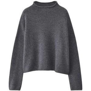 Lisa Yang, Dames, Truien, Grijs, Maat: S Kasjmier,