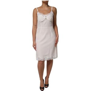 Dolce & Gabbana, Dames, Jurken, Wit, Maat: M Zijde,
