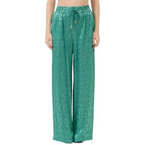 Just Cavalli, Dames, Broeken, Groen, Maat: XL Viscose,