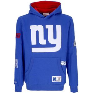 Mitchell & Ness, Heren, Sweatshirts & Hoodies, Blauw, Maat: M Fleece,