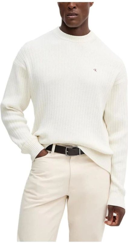 Calvin Klein - Jeans - Trui - Lichtbeige - Lange Mouw