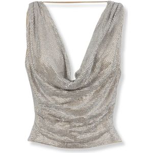 Giuseppe Di Morabito, Dames, Tops, Beige, Maat: M Polyamide,