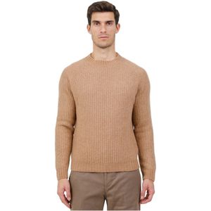 Irish Crone, Heren, Truien, Bruin, Maat: L Katoen,