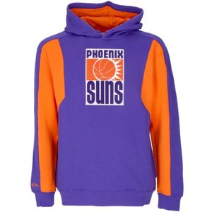 Mitchell & Ness, Heren, Sweatshirts & Hoodies, Paars, Maat: XL Fleece,