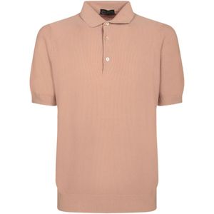 Dell'oglio, Heren, Tops, Beige, Maat: XL Piqué,