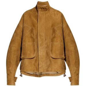 The Attico, Dames, Jassen, Bruin, Maat: 2XS Leer,