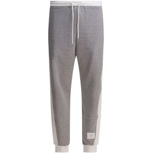 Thom Browne, Heren, Broeken, Grijs, Maat: 2XL Katoen,