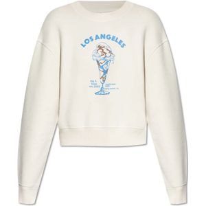 Rag & Bone, Dames, Sweatshirts & Hoodies, Beige, Maat: XS Katoen,