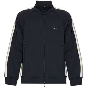 Emporio Armani, Heren, Sweatshirts & Hoodies, Zwart, Maat: XL Katoen,