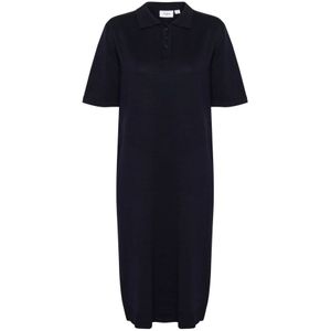 Saint Tropez, Dames, Jurken, Zwart, Maat: M Viscose,